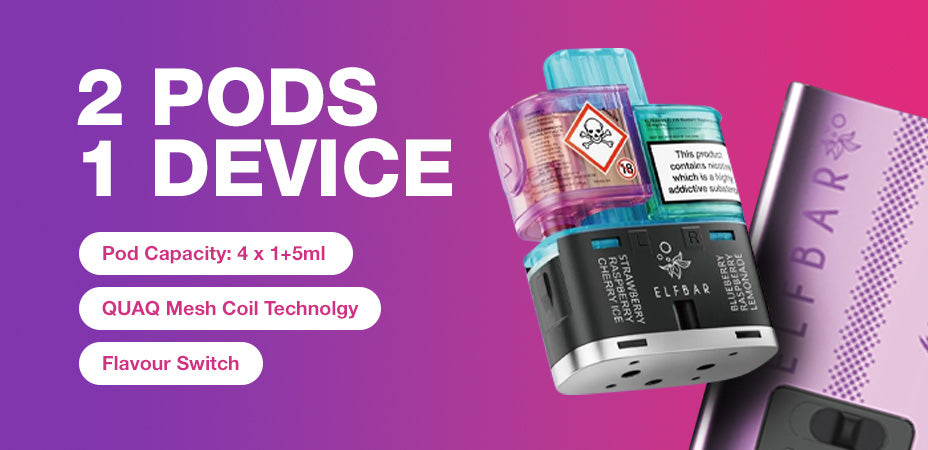 Main Banner of Elf Bar 4 in 1 Ultra 50 Prefilled Pod Kit