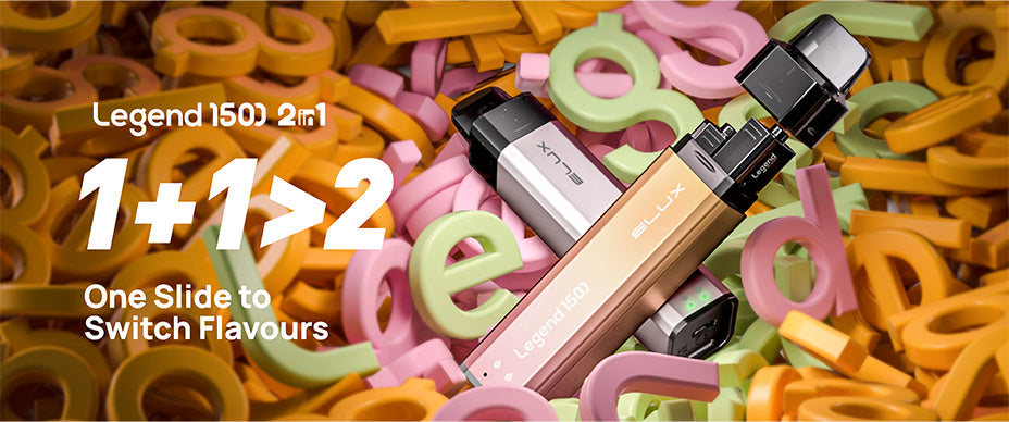 Elux Legend 1500 2 in 1 Prefilled Vape Kit Banner