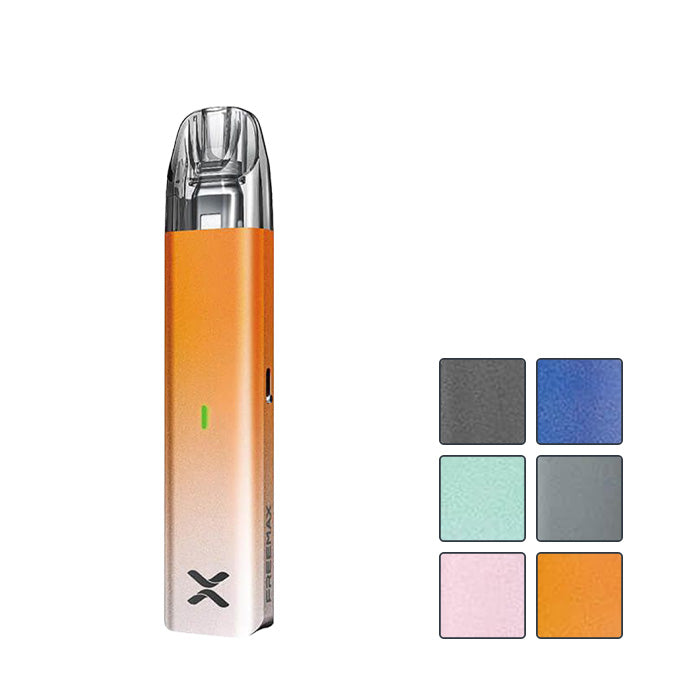 FreeMax Rexa Lite Vape Kit with six squares showcasing all available colours