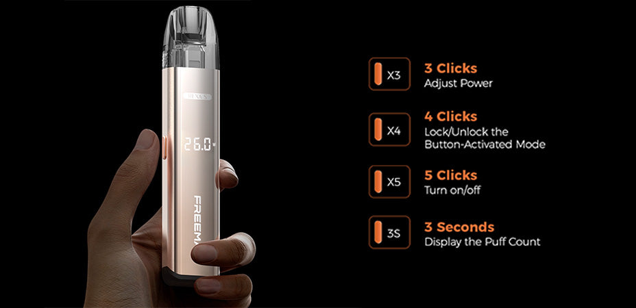 Freemax Rexa S Pod Kit Screen