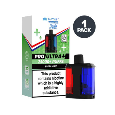 Fresh Mint Hayati Pro Ultra Plus Prefilled Pod and Box