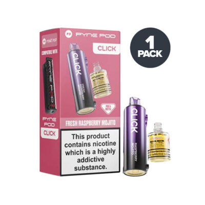 Fresh Raspberry Mojito Pyne Pod Click Prefilled Pod and Box