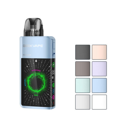 Geekvape Digi Q Vista Vape Kit with eight squares showcasing eight out of the 8 available colours