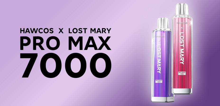 Hawcos X Lost Mary Pro Max 7000 Prefilled Pod Kit Banner