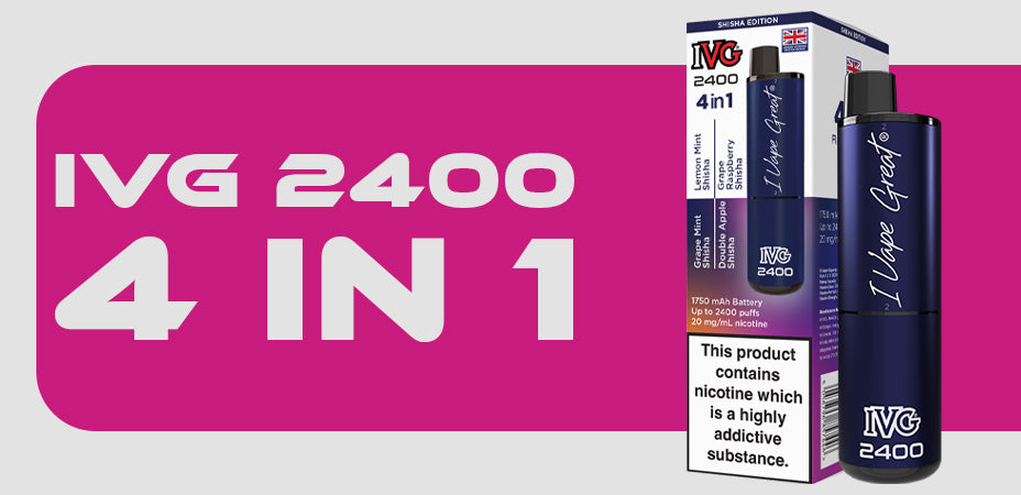 Main banner of IVG 2400 4 In 1 Prefilled Pod Kit