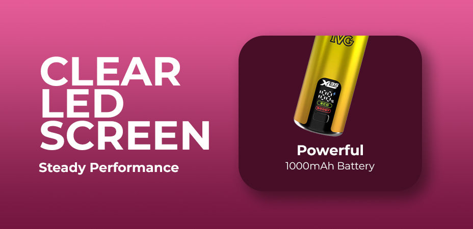 Battery Banner of IVG XL35 Prefilled Pod Kit