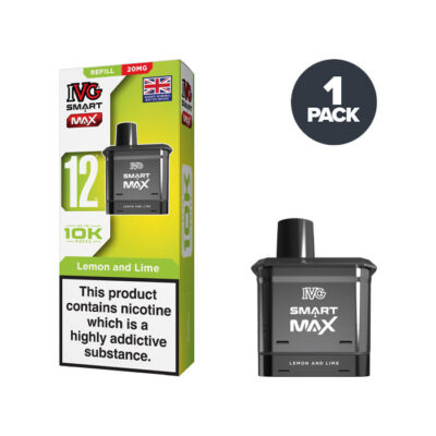Lemon and Lime IVG Smart Max 20mg Refill Pack and Box