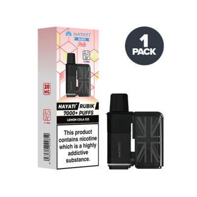 Lemon Cola Ice Hayati Rubik 7000 Prefilled Pods and Box