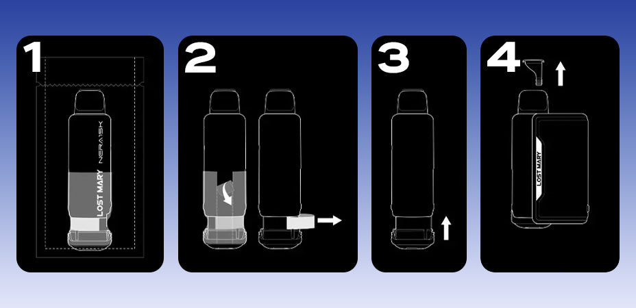 Operation of Lost Mary Nera 30K StarGazer Edition Prefilled Pod Kit
