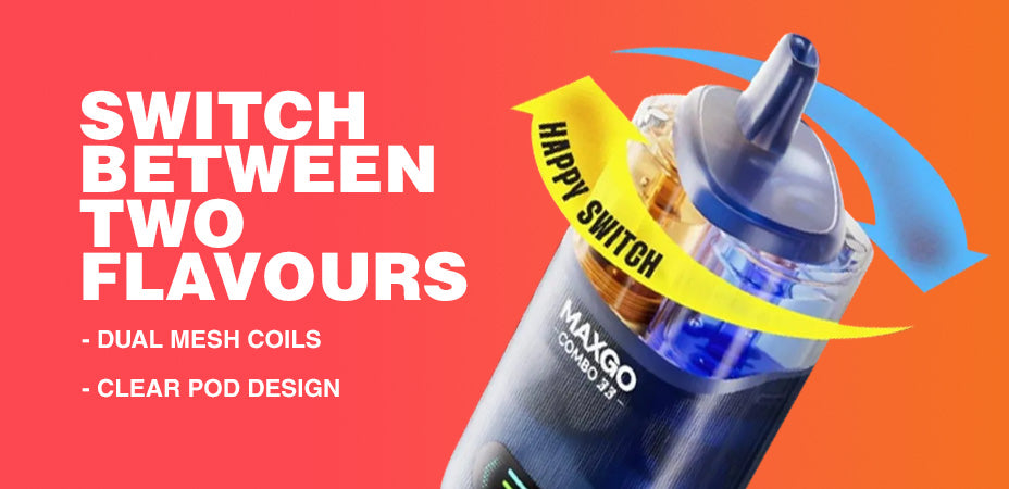 Flavour Switching of RELX MaxGo Combo 33K Prefilled Pod Kit