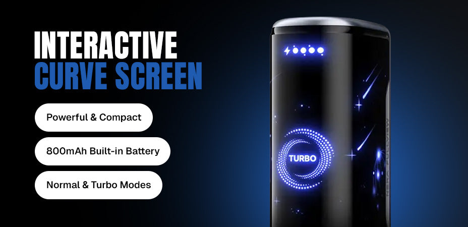 Screen & Modes Banner of Lost Mary Nera 30K StarGazer Edition Prefilled Pod Kit