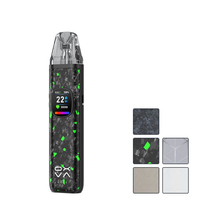 OXVA Xlim Pro 2 DNA Kit with five squares showcasing five out of the five available colours