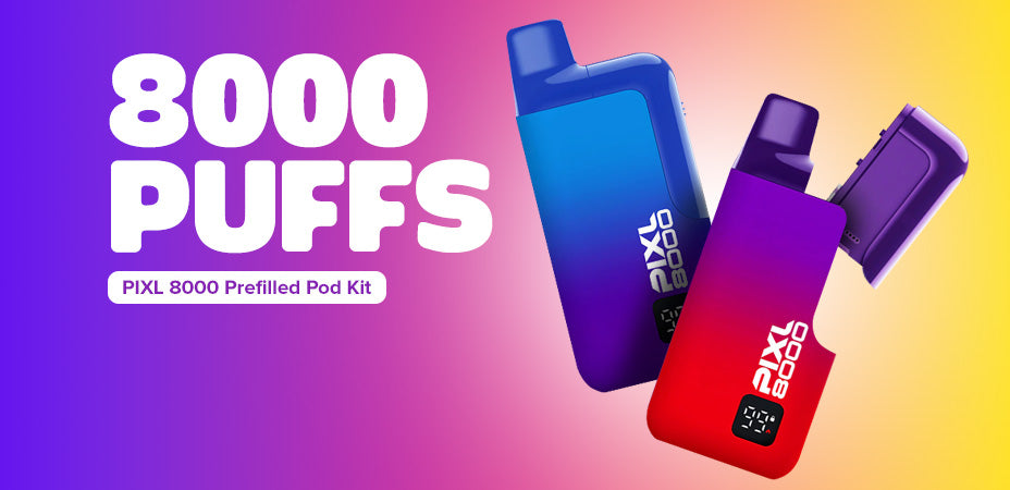 Main Banner of PIXL 8000 Prefilled Pod Kit