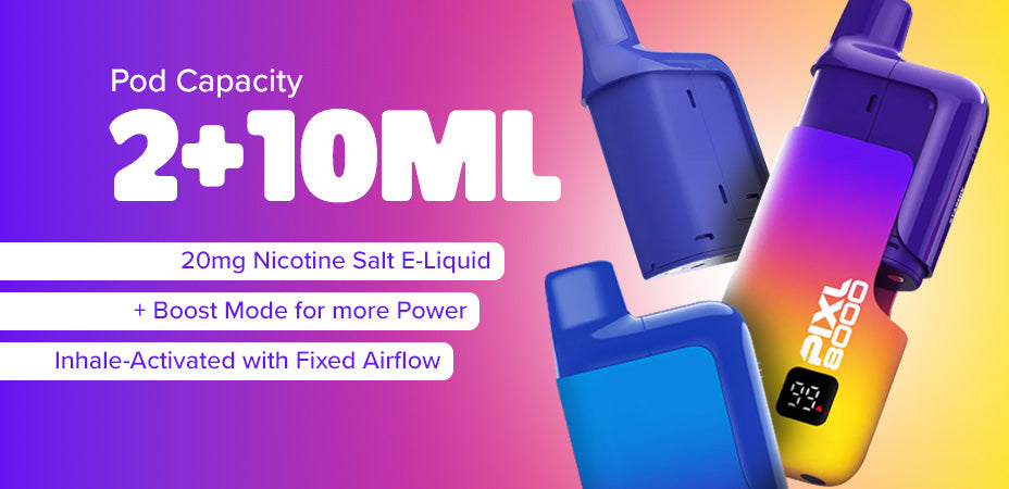 Pod Banner of PIXL 8000 Prefilled Pod Kit