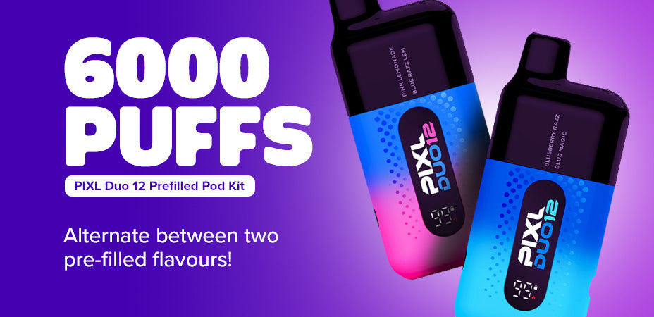 Main Banner of PIXL Duo 12 Prefilled Pod Kit