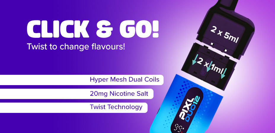 Pods of PIXL Duo 12 Prefilled Pod Kit