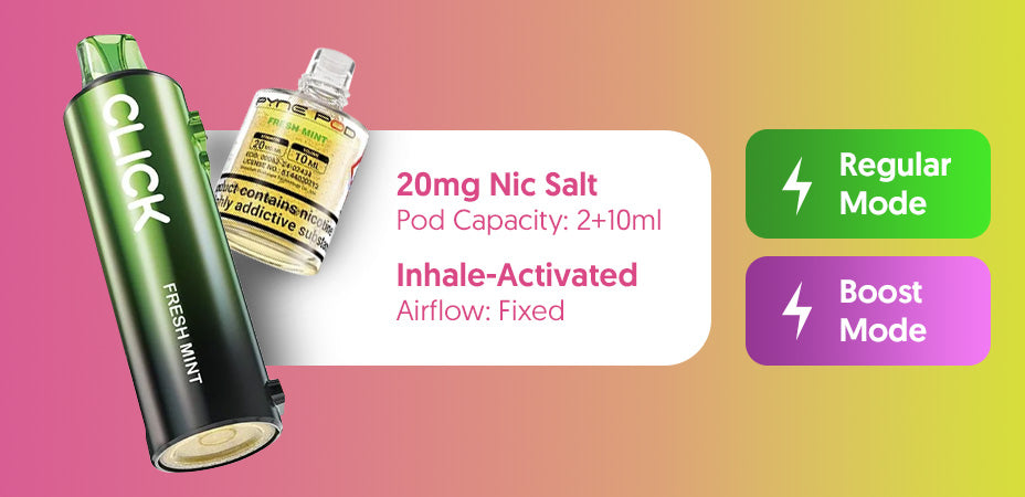 Modes Banner of Pyne Pod Click 10K Prefilled Pod Kit