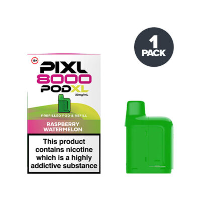 Raspberry Watermelon PIXL 8000 Prefilled Pod and Box