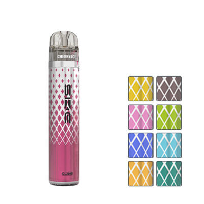 SKE CL2000 Prefilled Pod Kit with eight squares showcasing eight flavours out of twenty