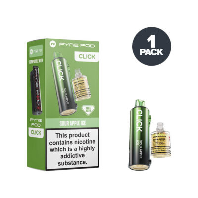 Sour Apple Ice Pyne Pod Click Refill and Box