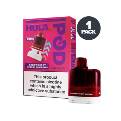 Strawberry Cherry Raspberry Hula 7000 Prefilled Pod and Box