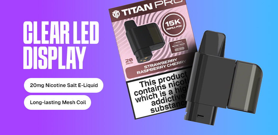 Refill Packs of Titan Pro 15K Prefilled Pod Kit