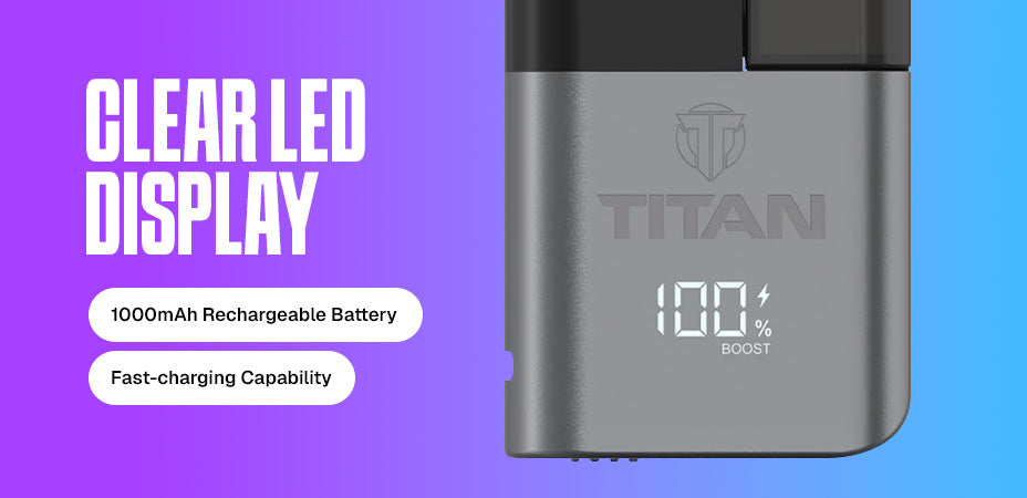 Screen & Battery of Titan Pro 15K Prefilled Pod Kit