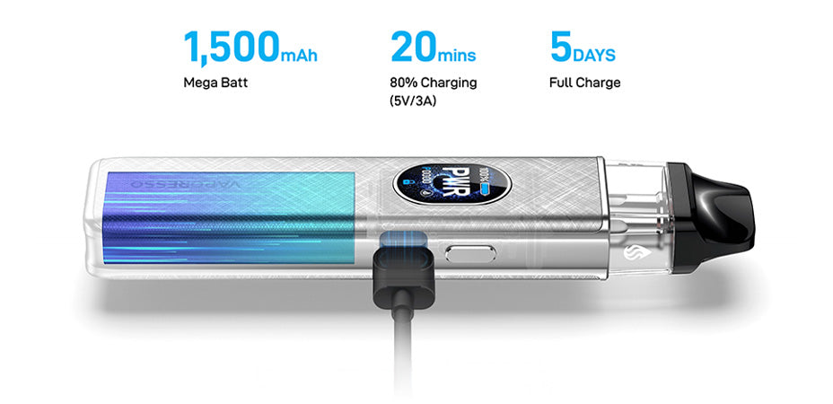 Banner showing the Vaporesso Xros 5 Pod Kit's Battery