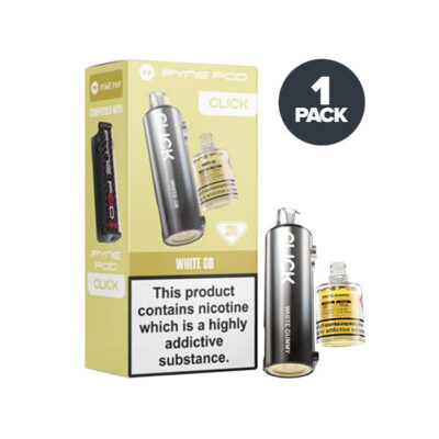 White Gummy Bear Pyne Pod Click Prefilled Pod and Box